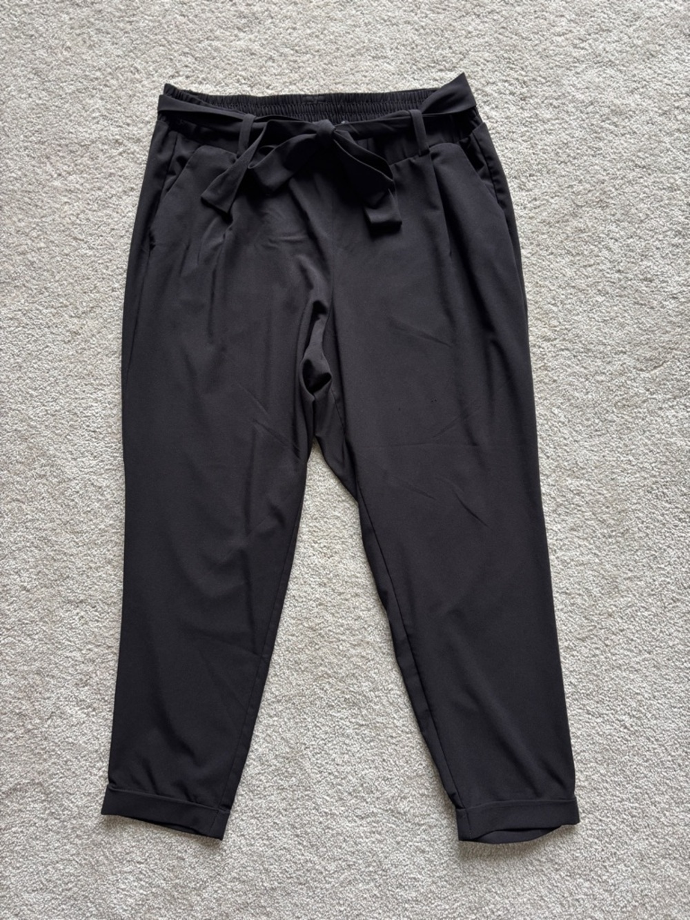 torrid Black Sudio Elastic Waist Pants Trousers Size 1